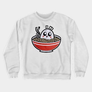 Kawaii ramen noodles bowl Crewneck Sweatshirt